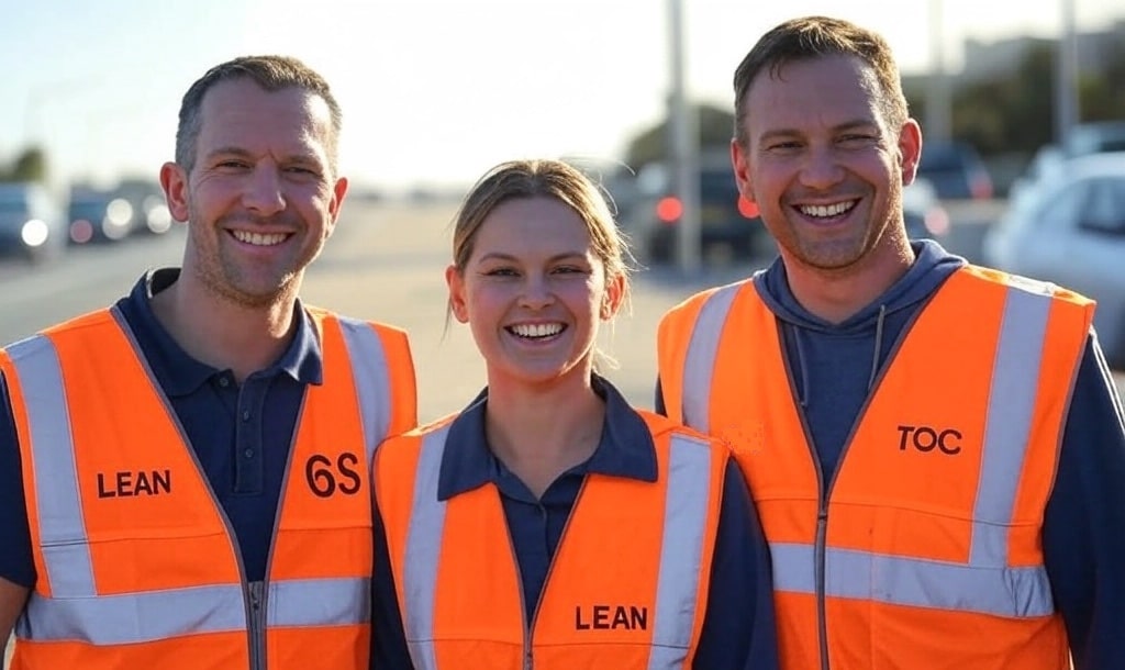 wegwerkers met LEAN 6S TOC