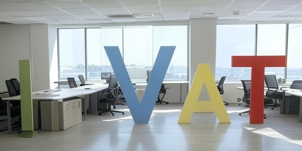 letters I V A T in een kantoor